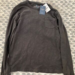 Crewcuts (JCrew) Boys' long-sleeve garment-dyed pocket T-shirt